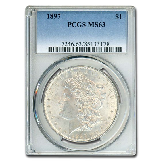1897 Morgan Dollar MS-63 PCGS 1897 Morgan Dollar MS-63 PCGS